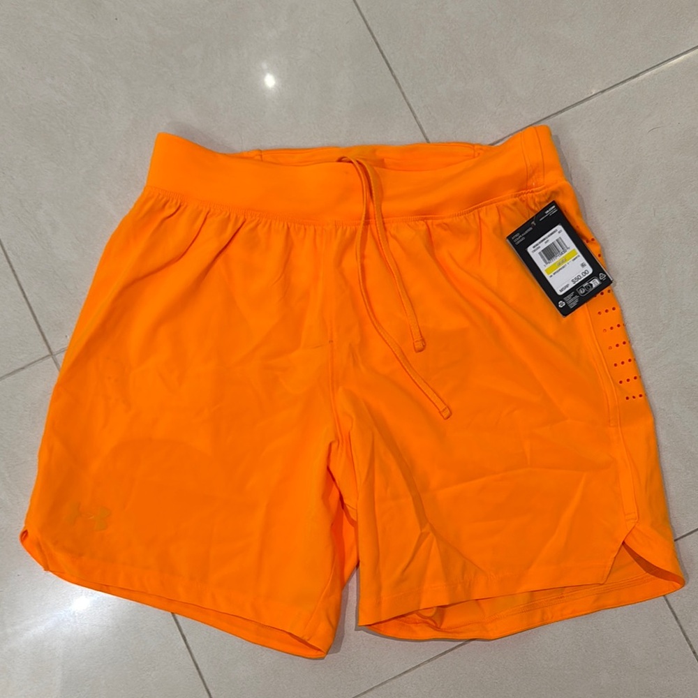 Under Armour Orange Athletic Shorts
